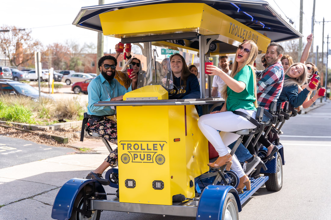 New party bikes for sale — 16 passenger pedal-powered trolley pub