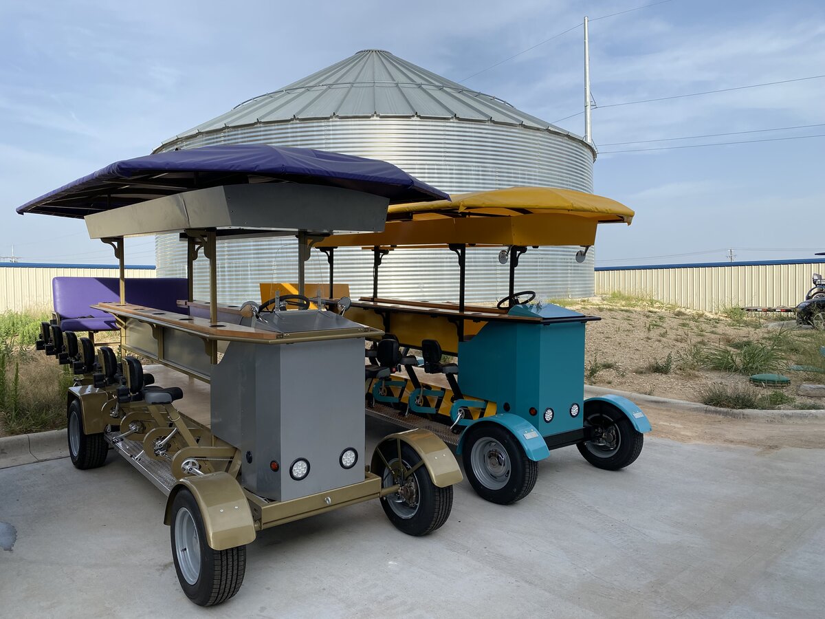 New 16 passenger party bike for sale — pedal-powered with canopy